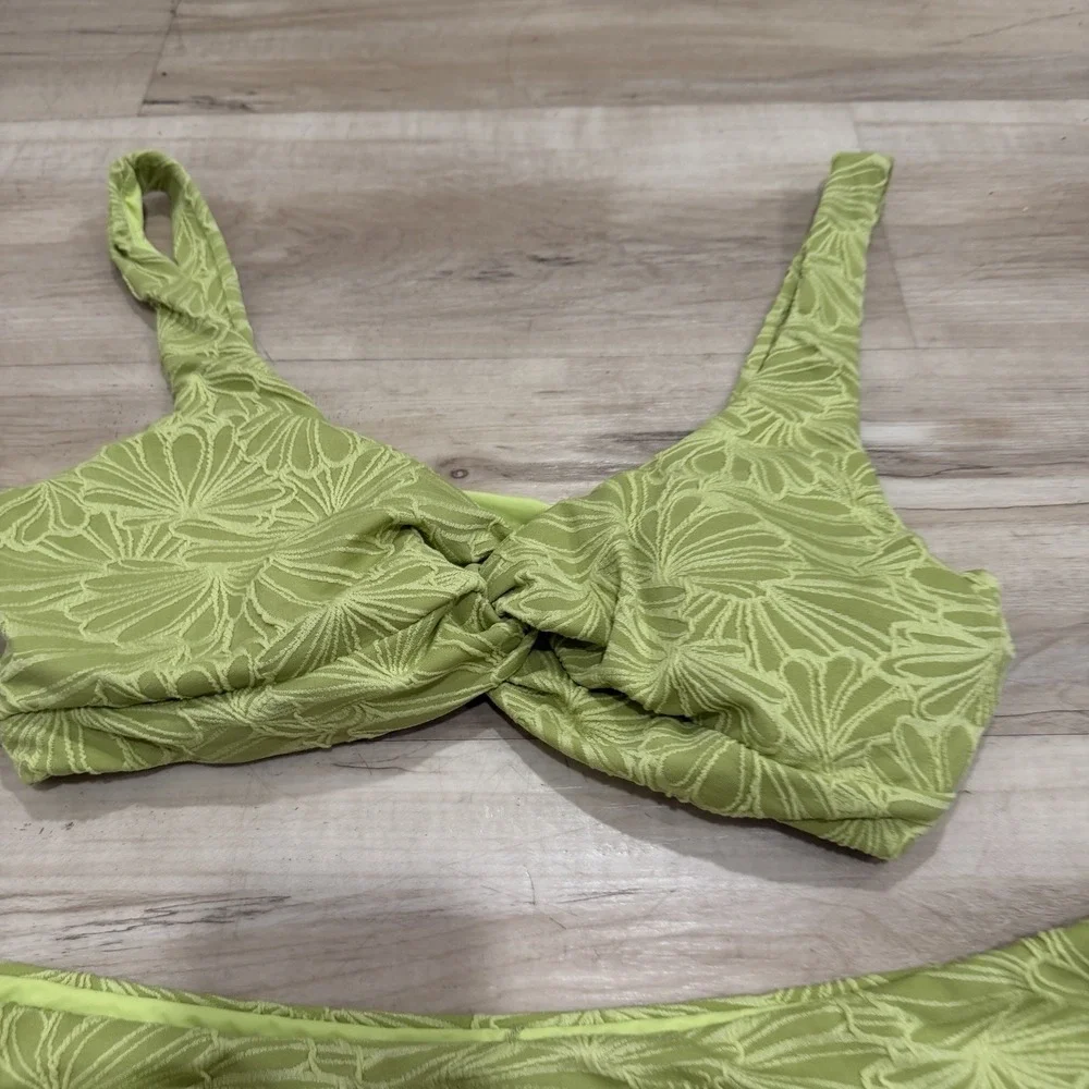 Women's Angie Swim Set Green Yellow Size L/xl Swim‎ Bikini